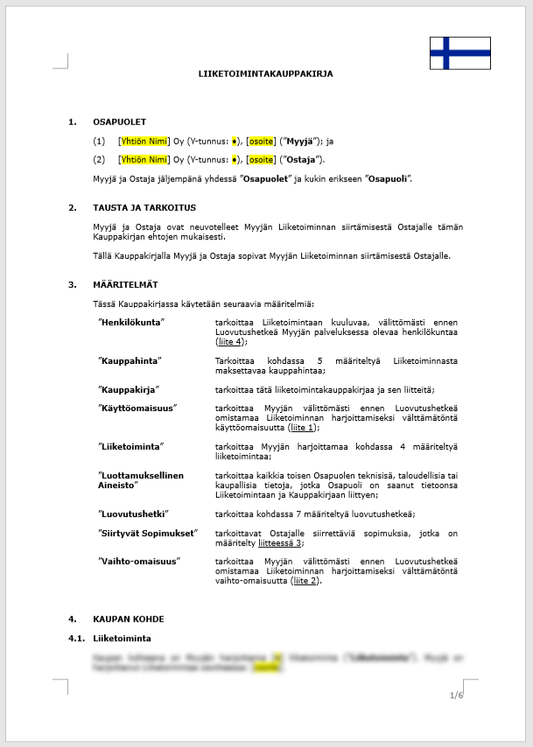 Liiketoimintakauppakirja