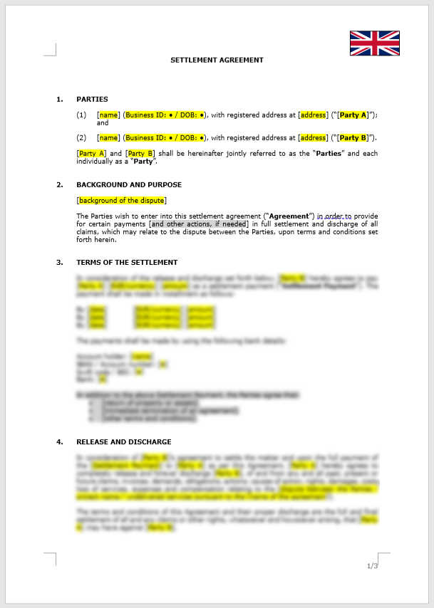 Settlement Agreement