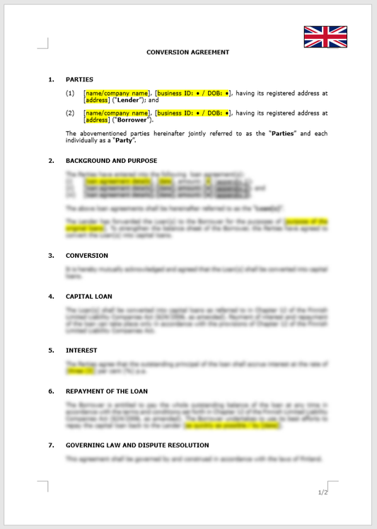 Conversion Agreement